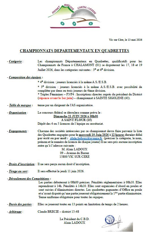 Chtp dèp quadrettes